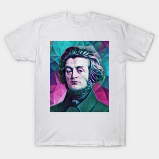 Adam Mickiewicz Abstract Portrait | Adam Mickiewicz Artwork 4 T-Shirt